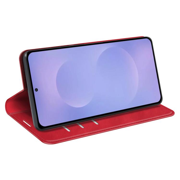 For Samsung Galaxy S26 5G Retro-skin Magnetic Suction Leather Phone Case
