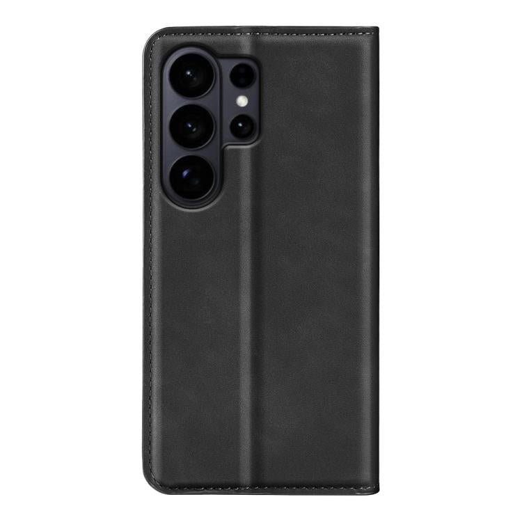 For Samsung Galaxy S26 Ultra 5G Retro-skin Magnetic Suction Leather Phone Case