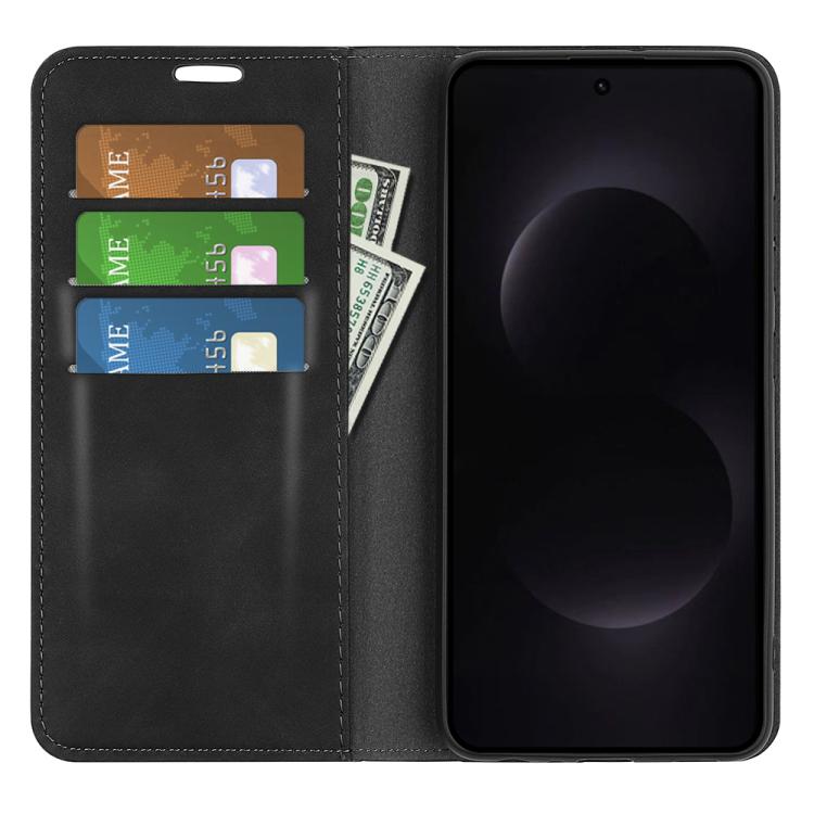 For Samsung Galaxy S26 Ultra 5G Retro-skin Magnetic Suction Leather Phone Case