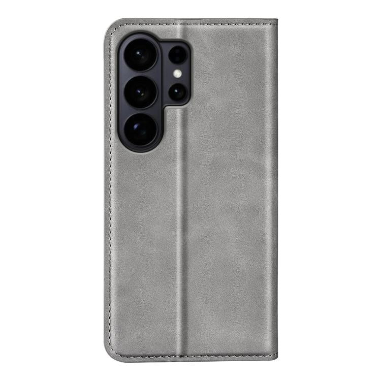 For Samsung Galaxy S26 Ultra 5G Retro-skin Magnetic Suction Leather Phone Case