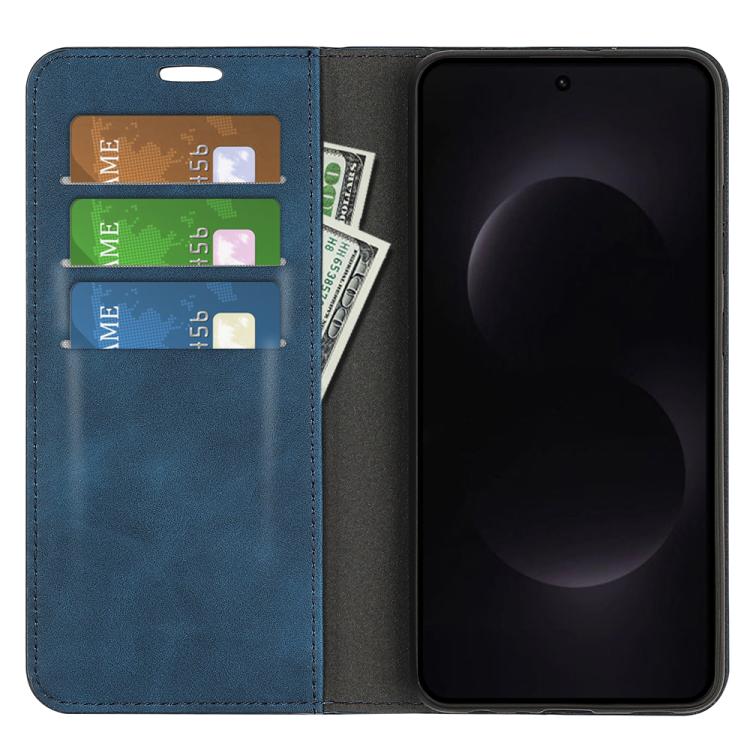 For Samsung Galaxy S26 Ultra 5G Retro-skin Magnetic Suction Leather Phone Case