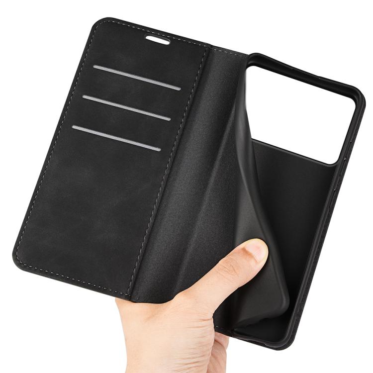 For Samsung Galaxy S26 Edge 5G Retro-skin Magnetic Suction Leather Phone Case