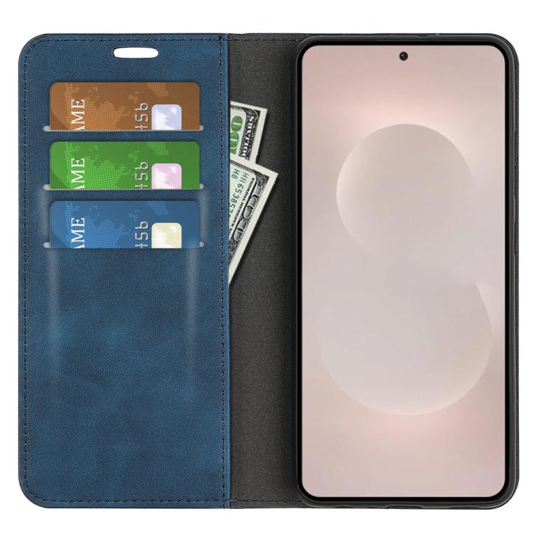For Samsung Galaxy S26 Edge 5G Retro-skin Magnetic Suction Leather Phone Case