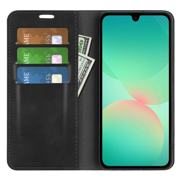 For Samsung Galaxy A27 5G Retro-skin Magnetic Suction Leather Phone Case