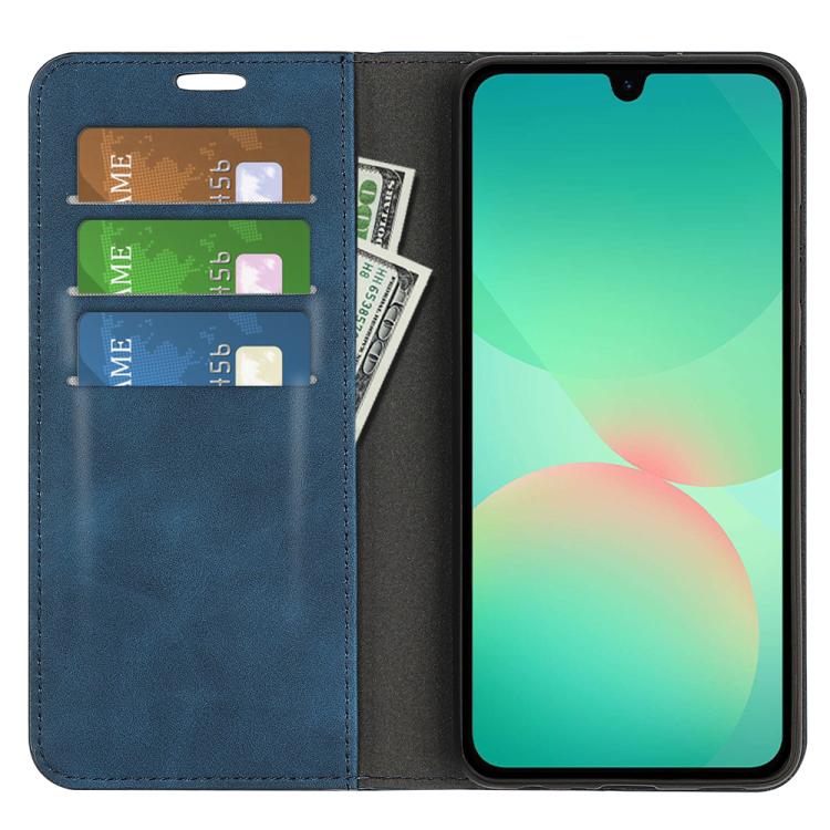 For Samsung Galaxy A27 5G Retro-skin Magnetic Suction Leather Phone Case