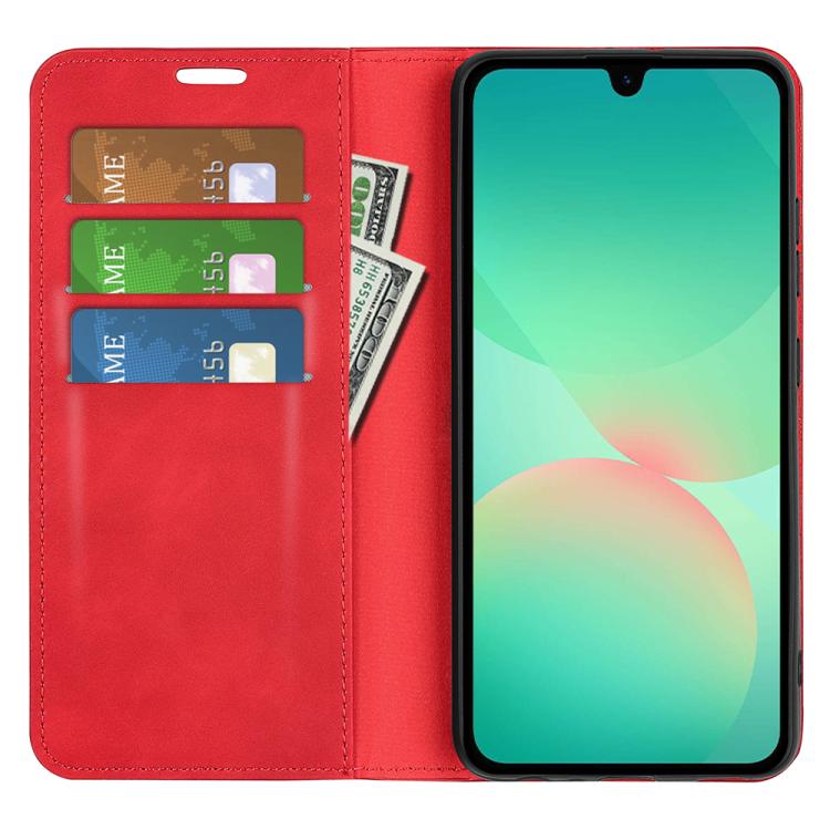 For Samsung Galaxy A27 5G Retro-skin Magnetic Suction Leather Phone Case