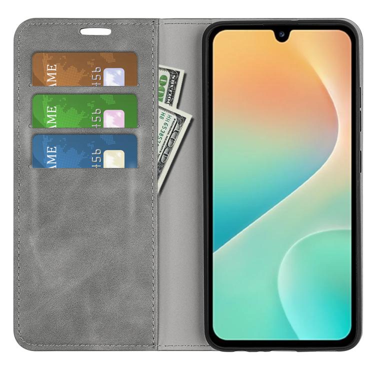 For Samsung Galaxy M36 5G / F36 5G Retro-skin Magnetic Suction Leather Phone Case