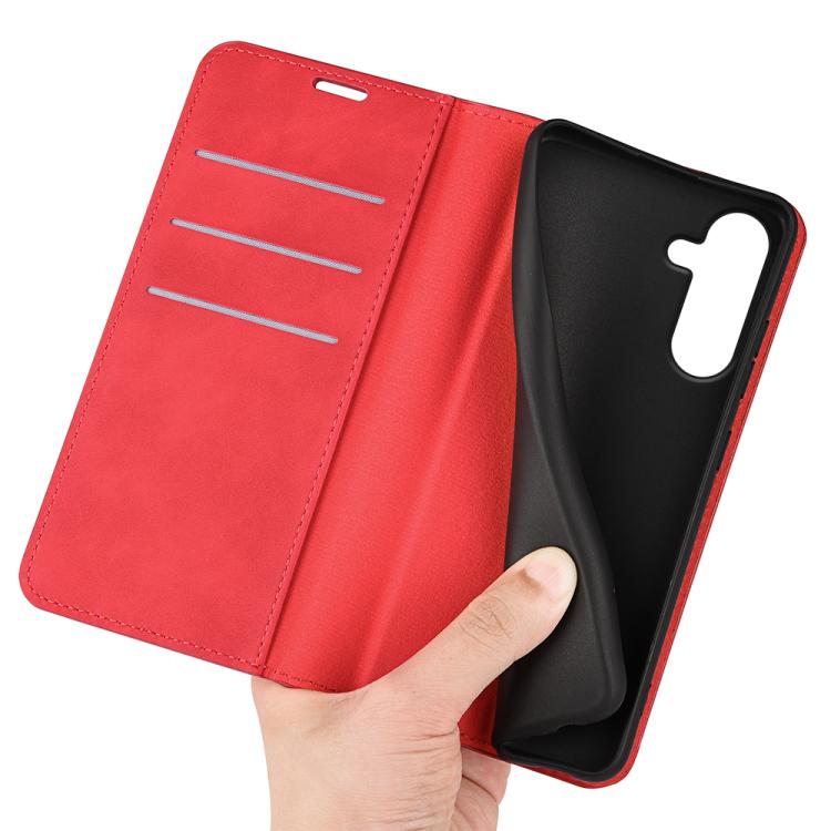 For Samsung Galaxy M36 5G / F36 5G Retro-skin Magnetic Suction Leather Phone Case