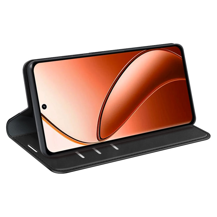 For Realme 12 Pro+ Retro-skin Magnetic Suction Leather Phone Case