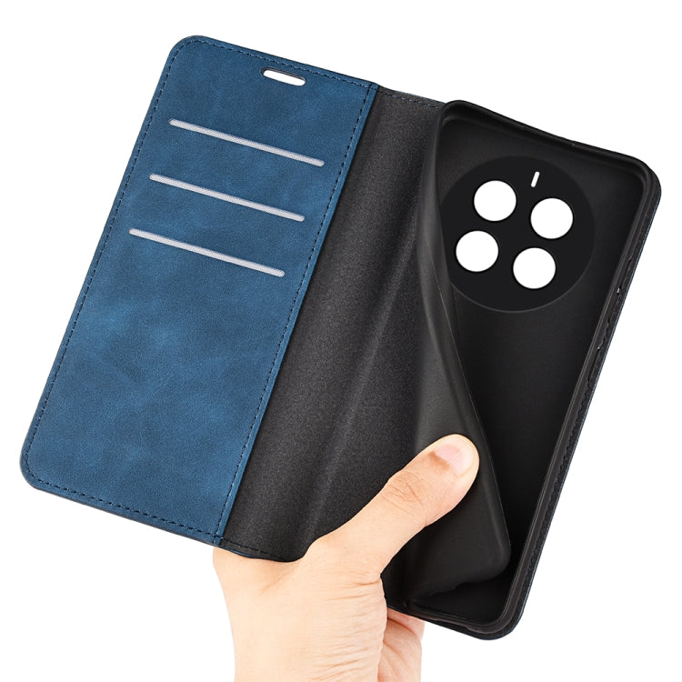 For Realme 12 Pro+ Retro-skin Magnetic Suction Leather Phone Case