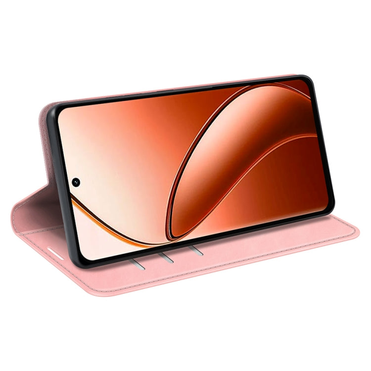 For Realme 12 Pro+ Retro-skin Magnetic Suction Leather Phone Case