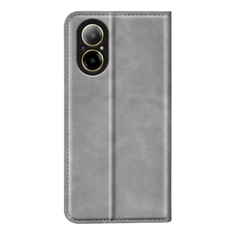 For Realme C67 4G Retro-skin Magnetic Suction Leather Phone Case