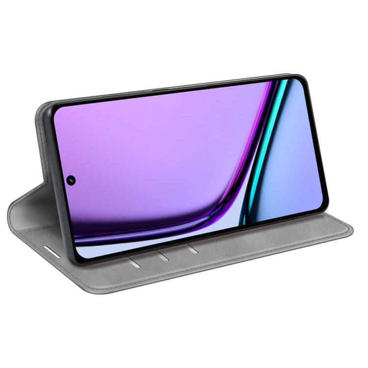 For Realme C67 4G Retro-skin Magnetic Suction Leather Phone Case