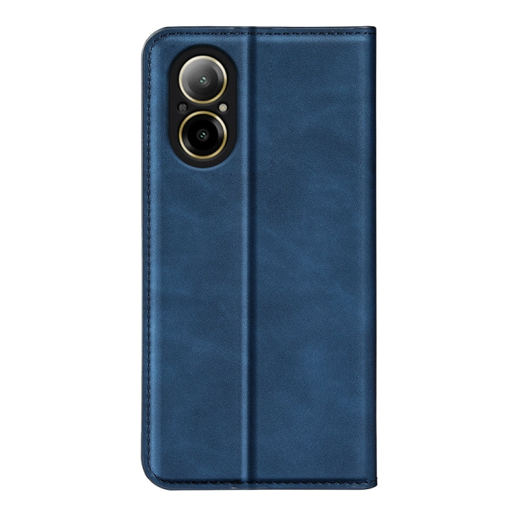For Realme C67 4G Retro-skin Magnetic Suction Leather Phone Case