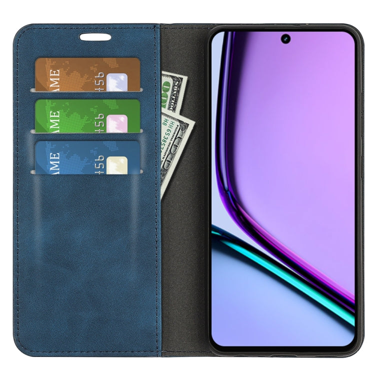 For Realme C67 4G Retro-skin Magnetic Suction Leather Phone Case