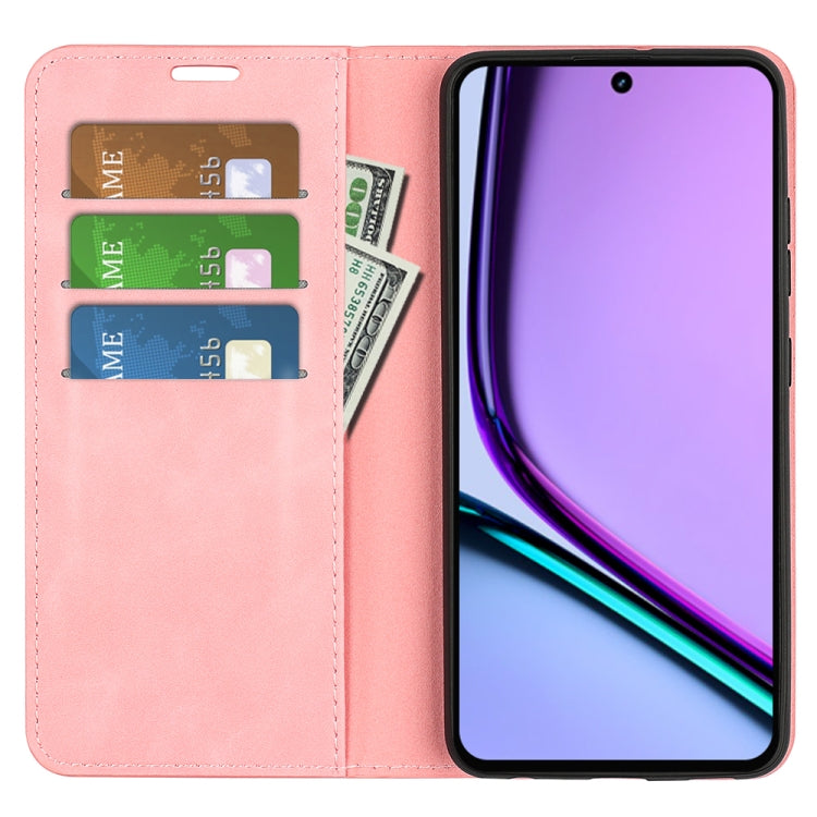 For Realme C67 4G Retro-skin Magnetic Suction Leather Phone Case