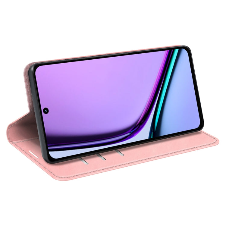 For Realme C67 4G Retro-skin Magnetic Suction Leather Phone Case