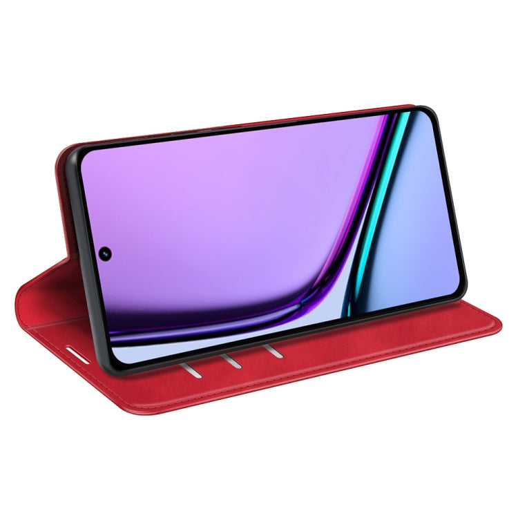 For Realme C67 4G Retro-skin Magnetic Suction Leather Phone Case