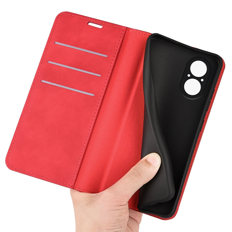 For Realme C67 4G Retro-skin Magnetic Suction Leather Phone Case