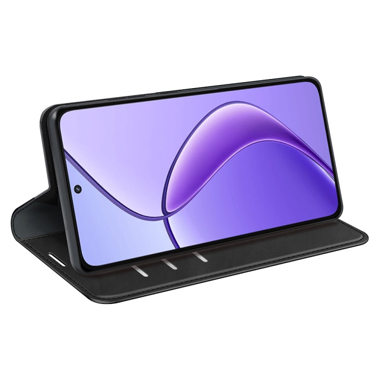 For Realme 12 5G Retro-skin Magnetic Suction Leather Phone Case