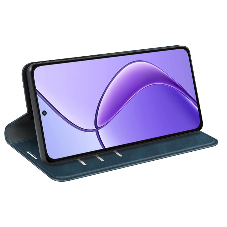 For Realme 12 5G Retro-skin Magnetic Suction Leather Phone Case