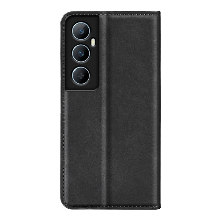 For Realme C65 4G Retro-skin Magnetic Suction Leather Phone Case
