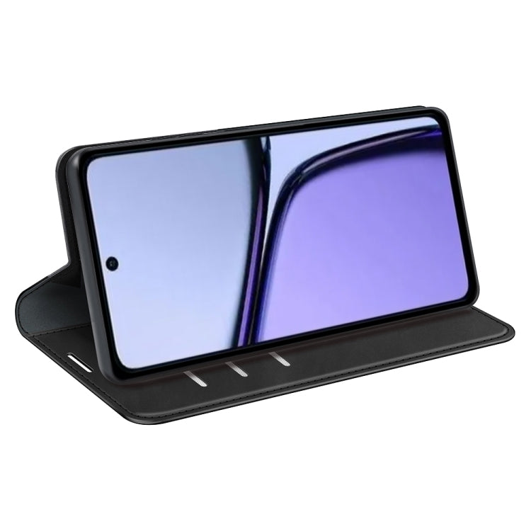 For Realme C65 4G Retro-skin Magnetic Suction Leather Phone Case