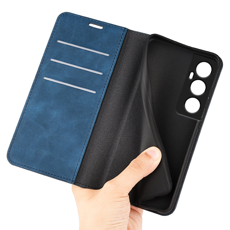 For Realme C65 4G Retro-skin Magnetic Suction Leather Phone Case
