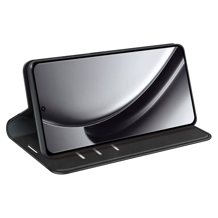 For Realme GT 6 5G Retro-skin Magnetic Suction Leather Phone Case
