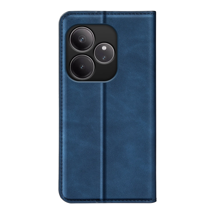 For Realme GT 6 5G Retro-skin Magnetic Suction Leather Phone Case