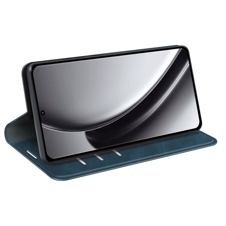 For Realme GT 6 5G Retro-skin Magnetic Suction Leather Phone Case