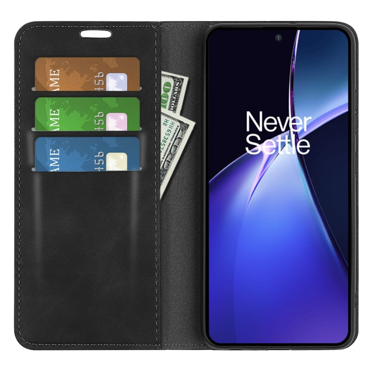 For Realme 13+ 5G Retro-skin Magnetic Suction Leather Phone Case