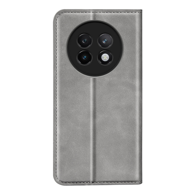 For Realme 13+ 5G Retro-skin Magnetic Suction Leather Phone Case