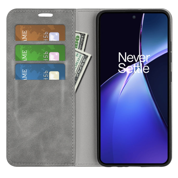 For Realme 13+ 5G Retro-skin Magnetic Suction Leather Phone Case