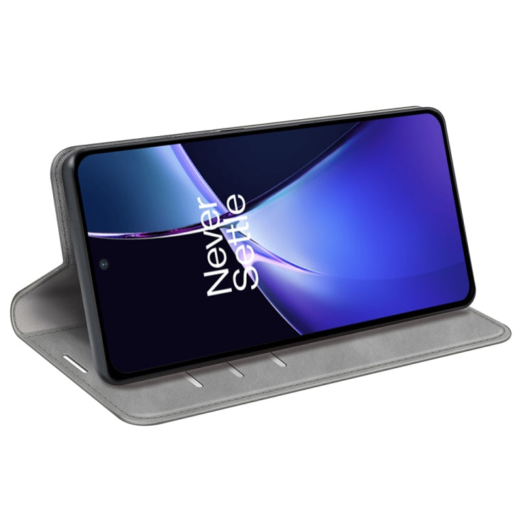 For Realme 13+ 5G Retro-skin Magnetic Suction Leather Phone Case