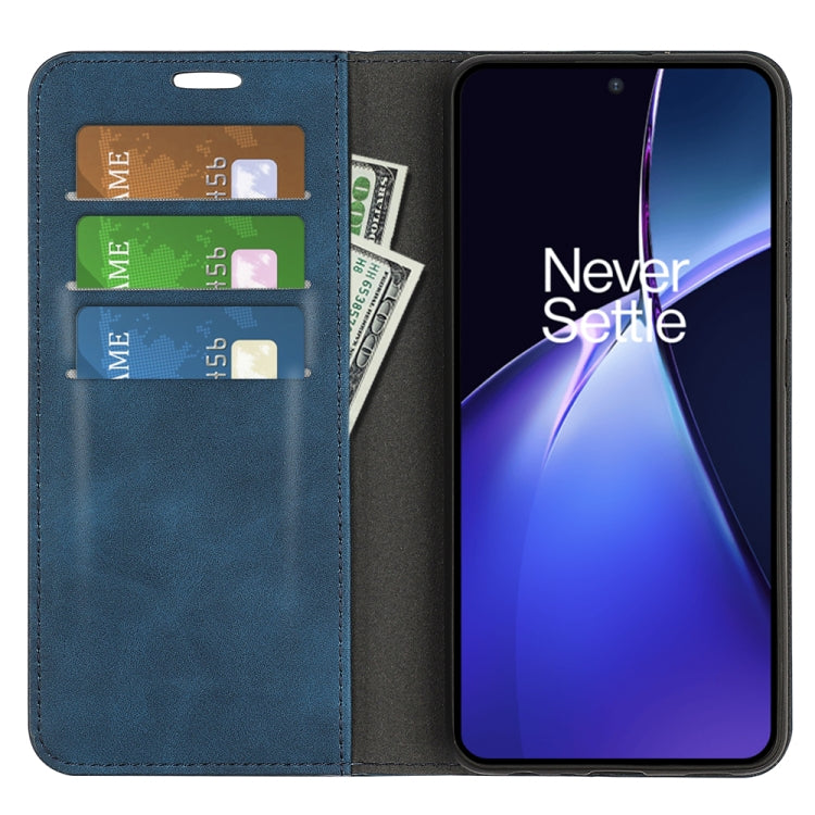 For Realme 13+ 5G Retro-skin Magnetic Suction Leather Phone Case