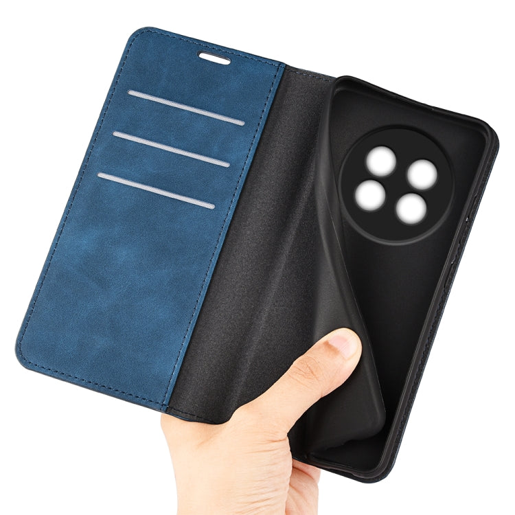 For Realme 13+ 5G Retro-skin Magnetic Suction Leather Phone Case