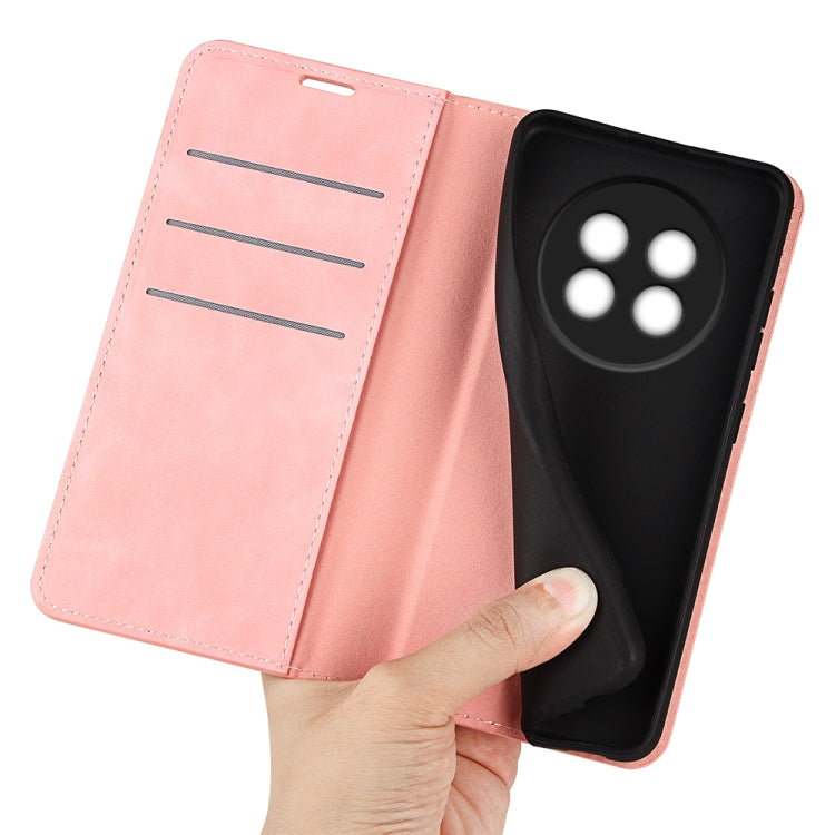 For Realme 13+ 5G Retro-skin Magnetic Suction Leather Phone Case