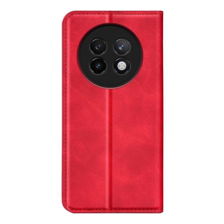 For Realme 13+ 5G Retro-skin Magnetic Suction Leather Phone Case