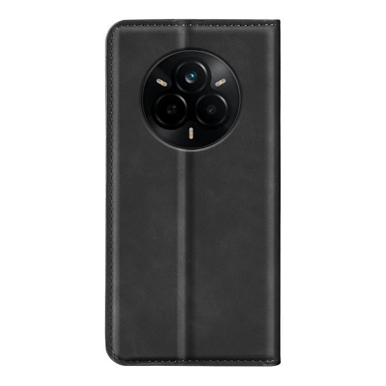 For Realme 14 Pro+ Retro-skin Magnetic Suction Leather Phone Case