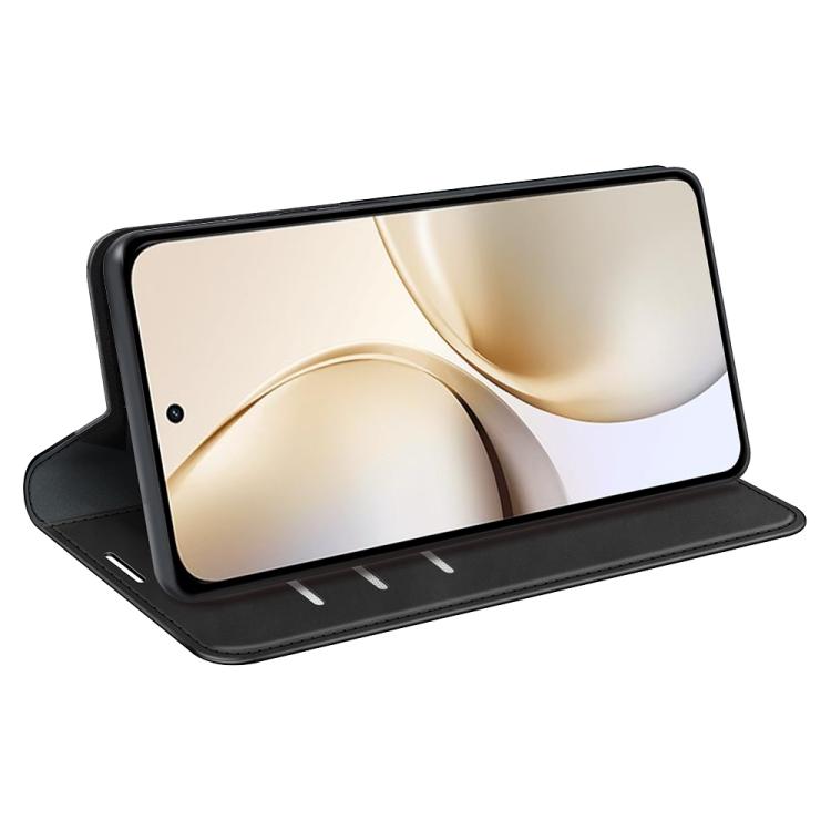 For Realme 14 Pro+ Retro-skin Magnetic Suction Leather Phone Case