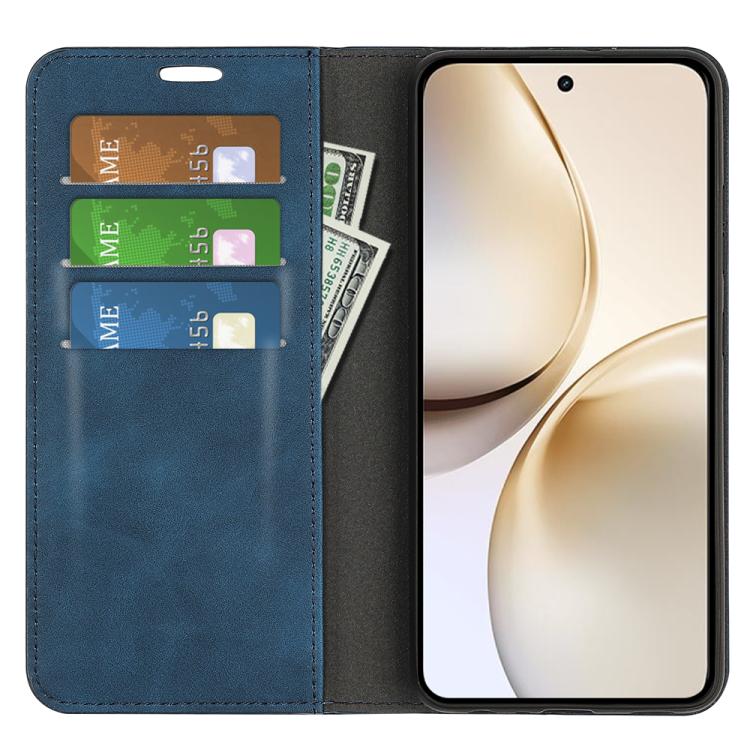 For Realme 14 Pro+ Retro-skin Magnetic Suction Leather Phone Case