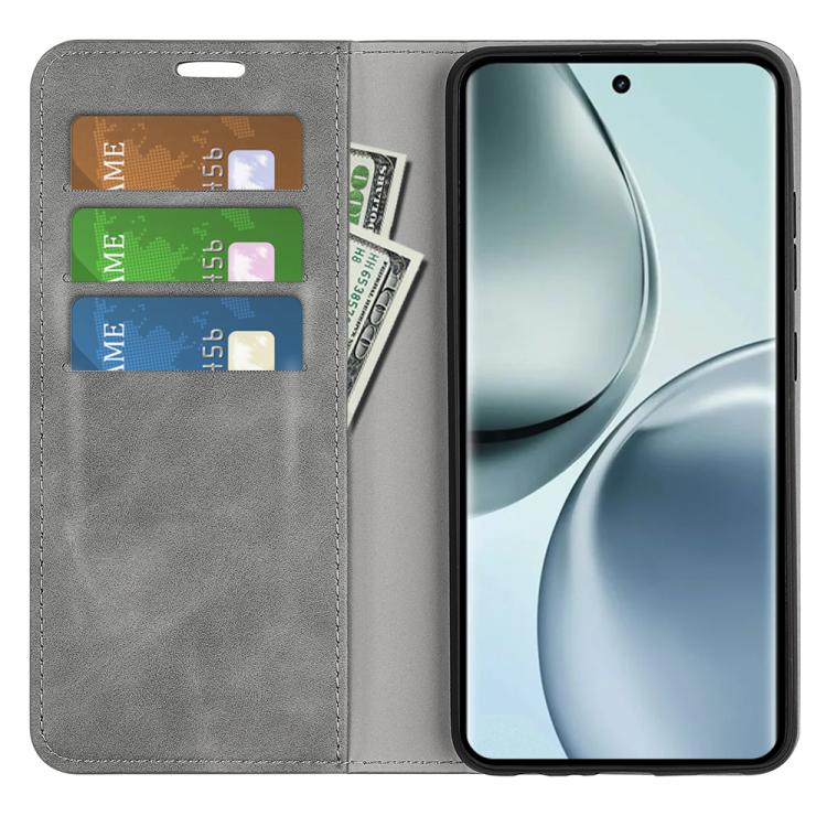 For Realme 14 Pro 5G Retro-skin Magnetic Suction Leather Phone Case