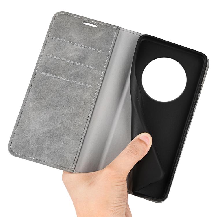 For Realme 14 Pro 5G Retro-skin Magnetic Suction Leather Phone Case