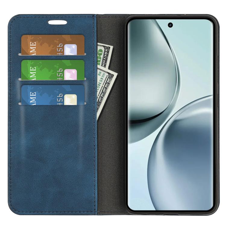 For Realme 14 Pro 5G Retro-skin Magnetic Suction Leather Phone Case