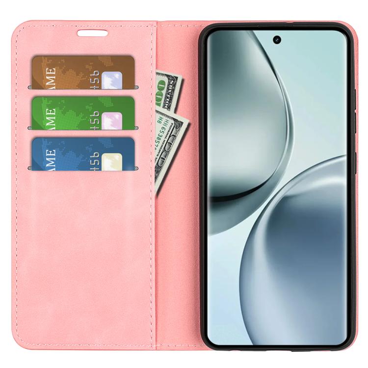 For Realme 14 Pro 5G Retro-skin Magnetic Suction Leather Phone Case