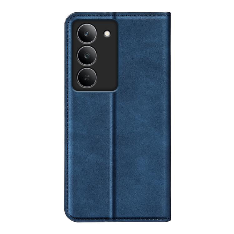 For Realme 14X 4G Retro-skin Magnetic Suction Leather Phone Case