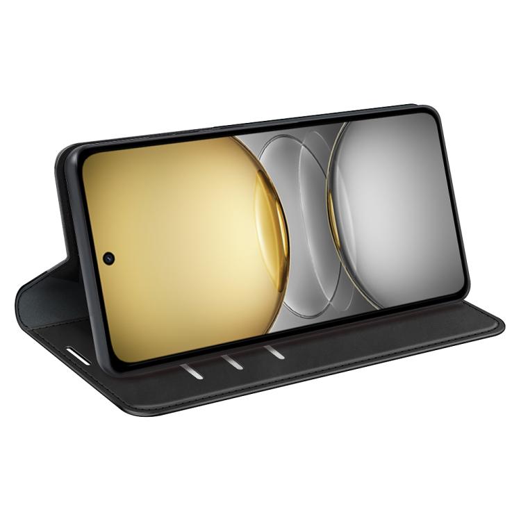 For Realme C75 Retro-skin Magnetic Suction Leather Phone Case