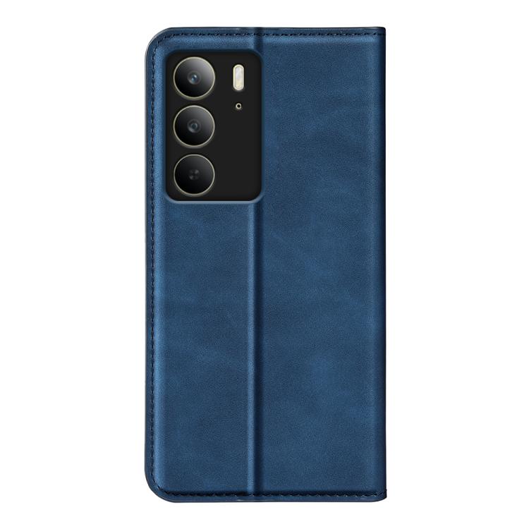 For Realme C75 Retro-skin Magnetic Suction Leather Phone Case