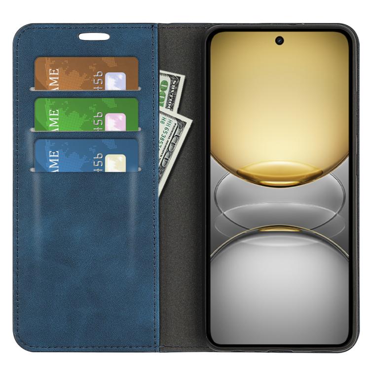 For Realme C75 Retro-skin Magnetic Suction Leather Phone Case